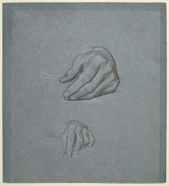 Studies for 'Michael Angelo Nursing his Dying Servant': Hands of Servant