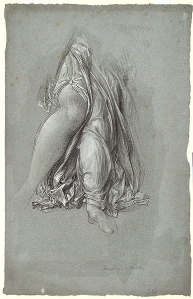 Study for 'Samson and Delilah': Drapery and Legs of Delilah