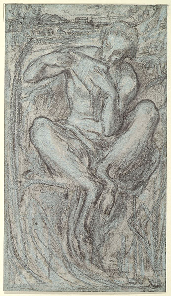 Study for an Illustration 'A Musical Instrument': 'The Great God Pan', Composition