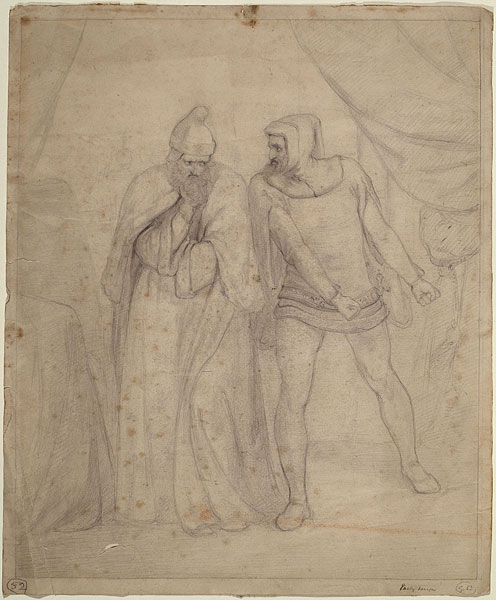 Study for a Composition showing Two Male Figures