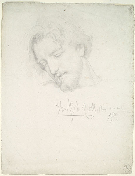 Study for 'The Reconciliation of The Montagues and Capulets...': Head of Paris