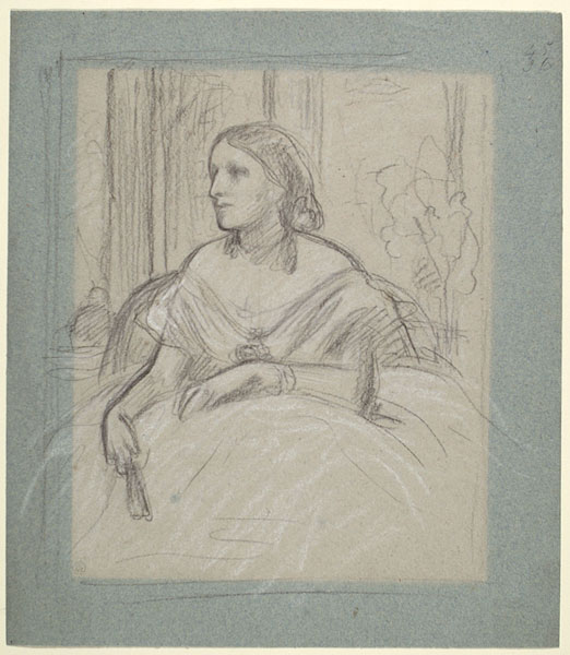 Study for 'Mrs Charles Magniac': Composition