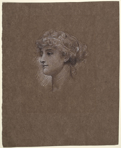 Study for 'Head of a Girl': Head