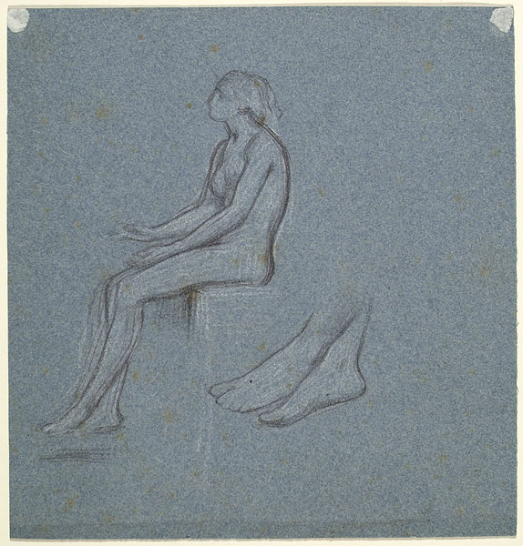 Studies for 'Greek Girl Dancing': Female Figure, Female Feet
