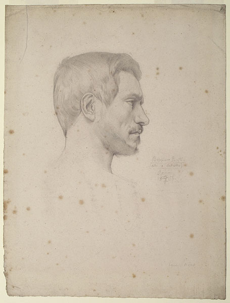 Study for 'The Reconciliation of the Montagues and Capulets...': Male Head