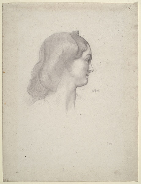 Study of a Female Head with Contemporary Hairstyle