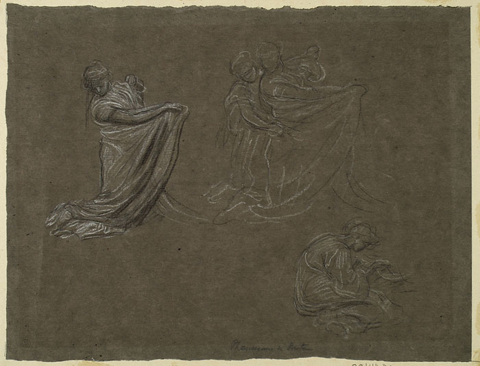 Study for 'Phoenicians Bartering with Ancient Britons': Female Figures