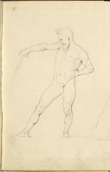 Study of a Male Figure with a Sword