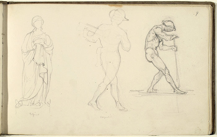 Studies after an Unidentified Artist and Male Figure