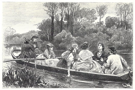 Illustration for 'A Week in a French Country House': 'Drifting'