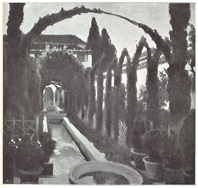 'Garden of the Generalife, Granada'