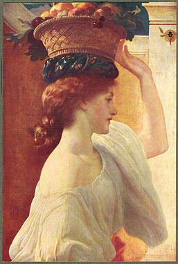 'A Girl with a Basket of Fruit'