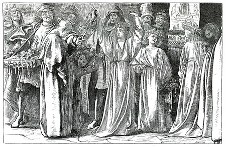 Illustration for 'Romola': 'Monna Brigida's Conversion'