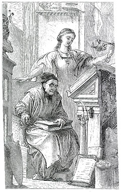 Illustration for 'Romola': 'The Blind Scholar and his Daughter'