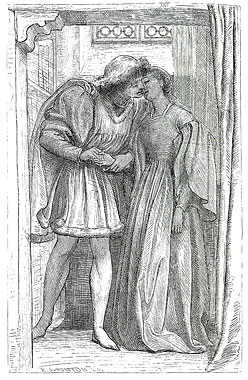 Illustration for 'Romola': 'The First Kiss'