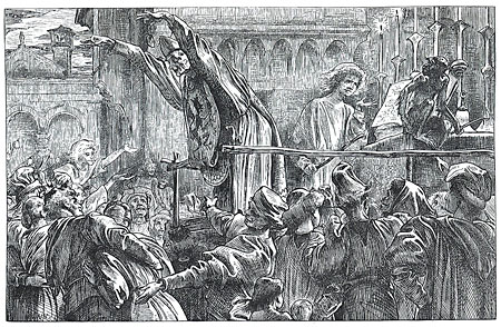 Illustration for 'Romola': 'The Peasants' Fair'