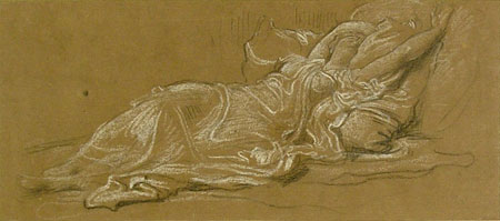 Study for 'Cymon and Iphigenia': Iphigenia