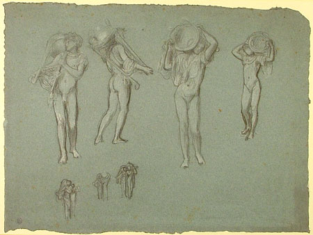 Studies for 'The Daphnephoria': Male Figures