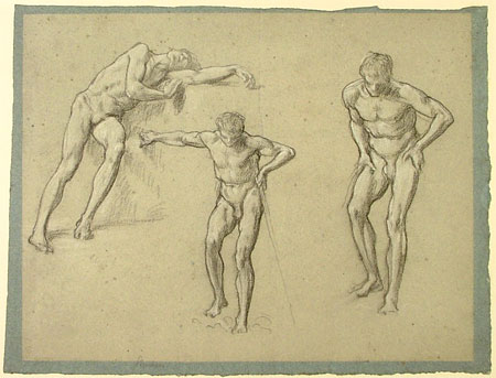 Studies for 'Elijah in the Wilderness': Elijah