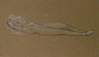 Study for 'Cymon and Iphigenia': Iphigenia