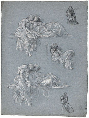 Studies for 'Summer Moon' and 'Samson and Delilah': Male and Female Figures