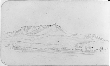 View of a Landscape with Mountains