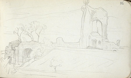 View of a Landscape with Ruins