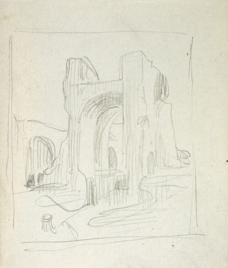 View of a Landscape with Ruins