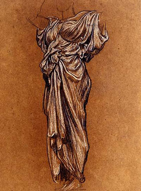 'Study for 'The Dance': Drapery