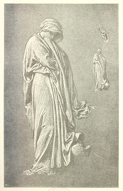 Study for 'Captive Andromache': Andromache, Drapery