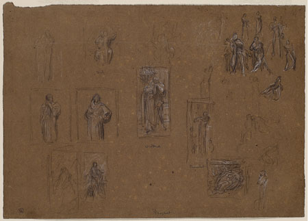 Studies for 'Wedded', 'The Hit', 'The Bracelet', 'Day Dreams', 'Melittion' and Other Figure Studies
