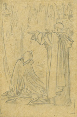 Study for an Illustration for 'Romola': 'Father I will be Guided'