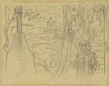 Study for an Illustration for 'Romola': Proem