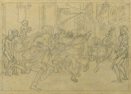 Study for an Illustration for 'Romola': 'A Florentine Joke'
