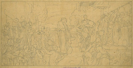 Study for 'Captive Andromache': Composition