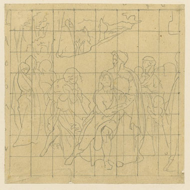 Study for 'Samson and Delilah': Composition