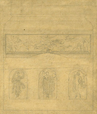 Study for Decorative Panels for No.44 Belgrave Square, London