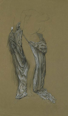 Study for 'Perseus and Andromeda': Andromeda