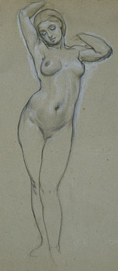 Study for 'Venus and Cupid': Venus
