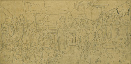 Study for 'Captive Andromache': Composition