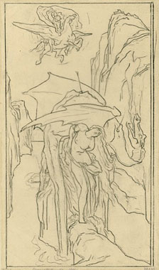 Study for 'Perseus and Andromeda': Composition