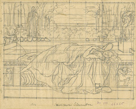 Study for 'Summer Slumber': Composition