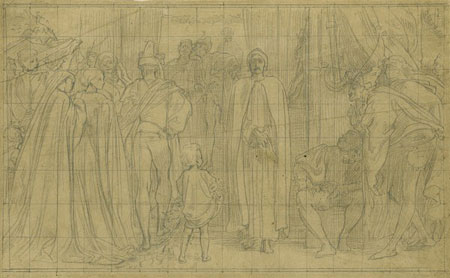 Study for 'Dante in Exile': Composition