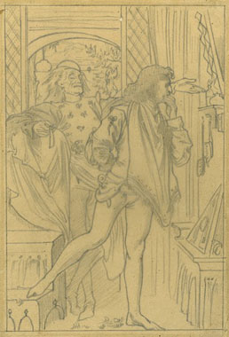 Study for an Illustration for 'Romola': 'Suppose you let me look at myself'