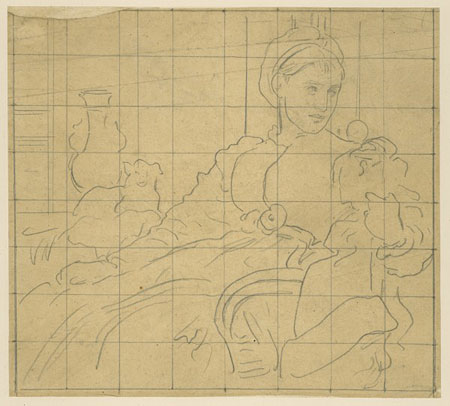 Study for 'Mrs. Henry Evans Gordon (May Sartoris)': Composition