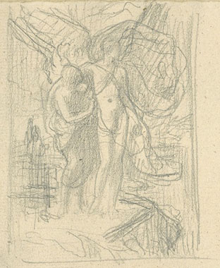 Study for 'Daedalus and Icarus': Composition
