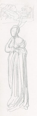 Study of a Female Figure with Branch