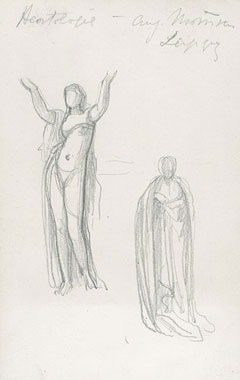 Study for 'Phryne at Eleusis': Female Figures