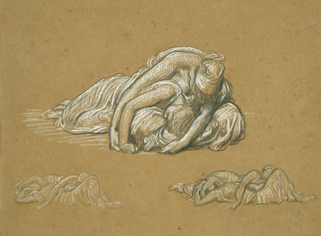 Study for 'Cymon and Iphigenia': Sleeping Female Figures