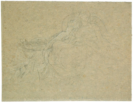 Study for 'The Garden of the Hesperides': Female Figures with Snake